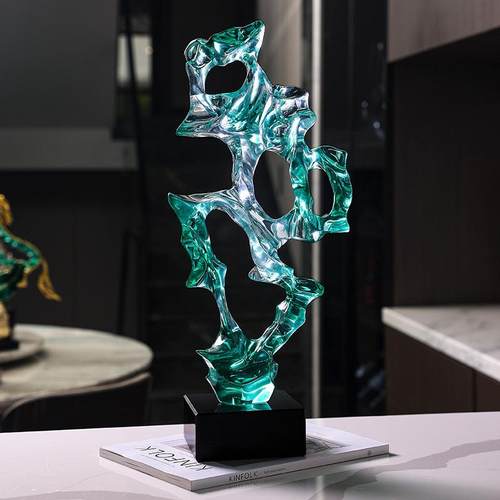 新中式湖光山色JR2366摆件关书气房客玄厅酒柜装饰品奢轻大国风家