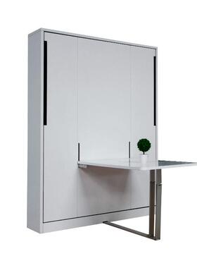 广州简现代配带书约桌折叠壁多功能MQW家用墨菲床黑床白色