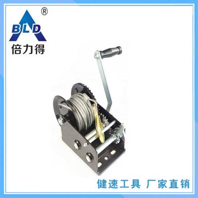 手动绞盘手摇绞钢丝绳250盘0LB扬S起重工KC2500具卷机微型葫芦