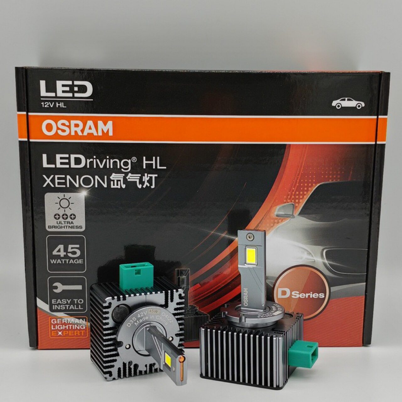 跨境欧司朗OSRAM D1S 66140 66144超白光LED氙气大灯泡D3S 66340