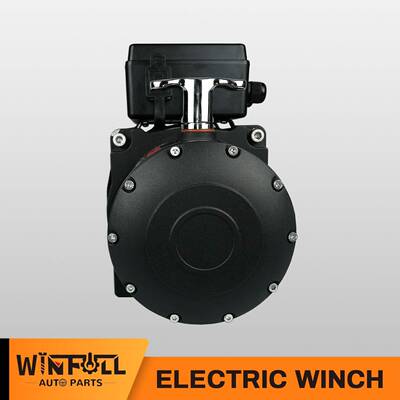 200磅尼龙绳绞盘电动卷0扬机12V24VMP00520电葫芦电绞动1绞车盘直