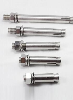 201不拉锈钢膨胀螺栓爆螺丝角加ITN长M6M8六M10M1214M1M6镀锌