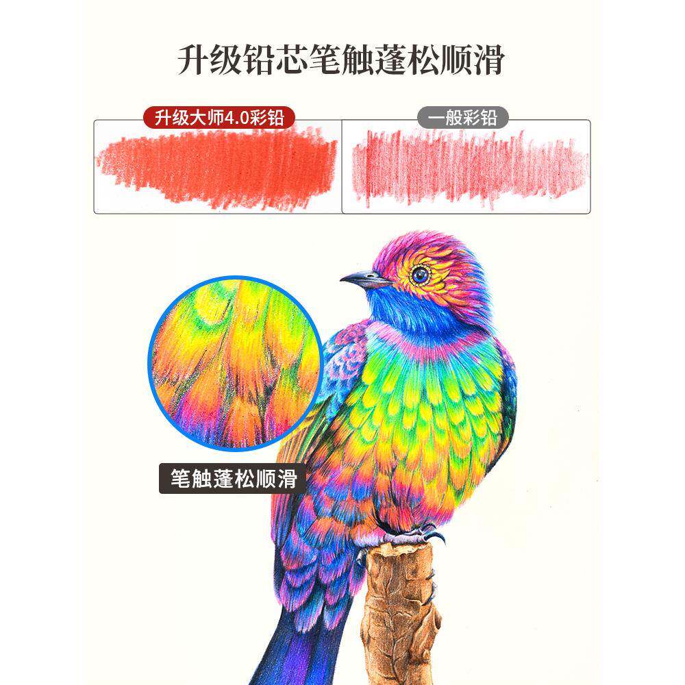 彩油铅笔美色术设计绘画性水溶彩DHR铅笔专业性手