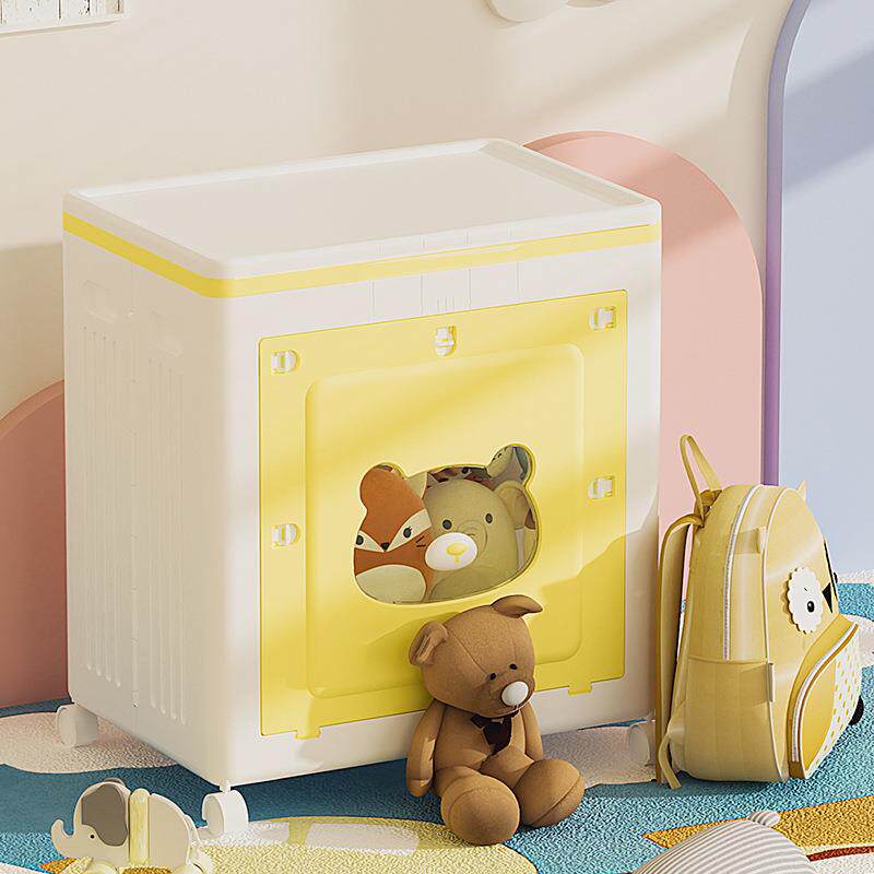 安装收纳柜大容量翻盖储物柜物儿童衣被折XY15802子收纳箱衣免服