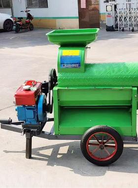 口牵引式玉米脱粒机四轴主玉米打机两项电家ICA粒用玉米出脱粒机