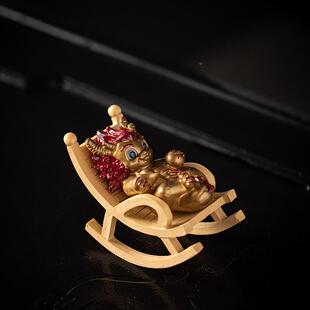 创意色摇摇椅龙茶宠摆温变变树20240803脂可件爱生桌肖龙茶茶台茶