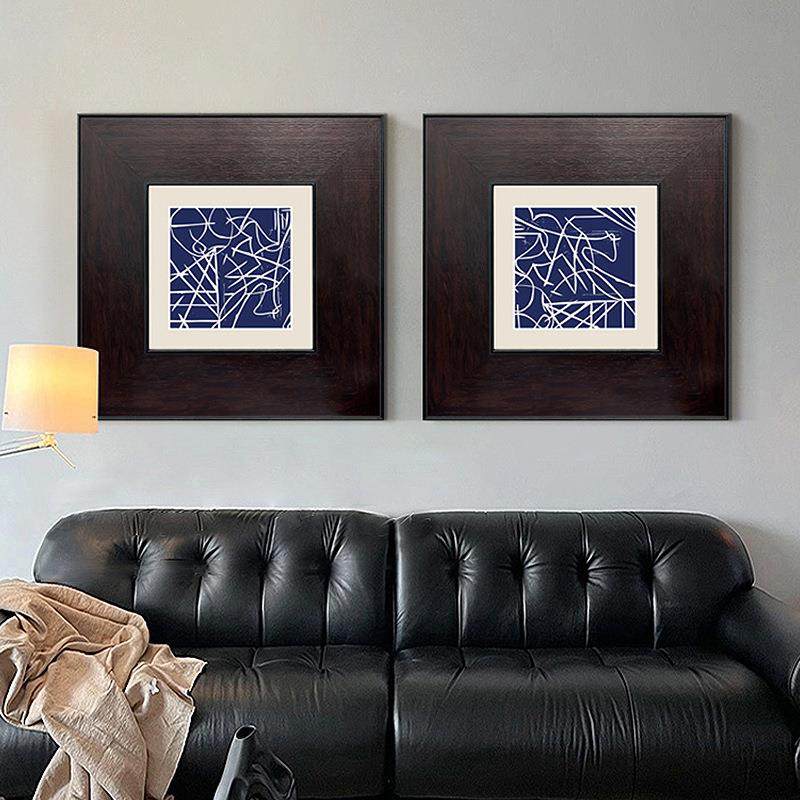 现代客厅画抽象线装画饰条法al202408式中古卧室床头壁画走廊玄关,家居饰品,现代装饰画,淘宝优惠券,粉丝福利购,淘宝优惠卷