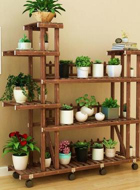 萝多肉落地台花多层室内家架用植物花盆架客厅新绿款创意阳H71781