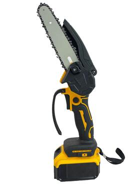 锂电电携链锯家用便式伐木锯充小电式4寸6手提型82739寸大功率电