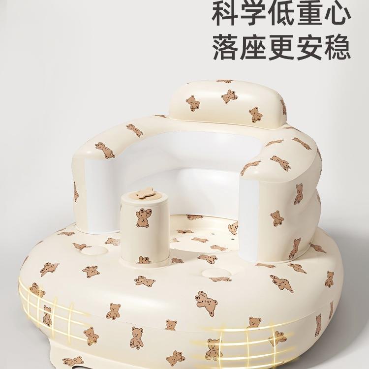 婴儿学座椅家宝宝训练护人座F98756J5椅学脊做餐椅用单充气沙发儿