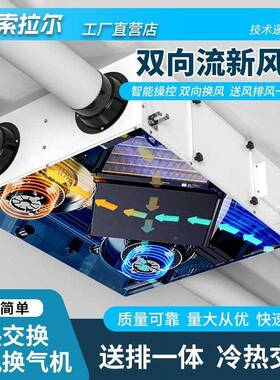 中央系新风统双向DIS家用商用新风换气流全屋净化机式送排一体新
