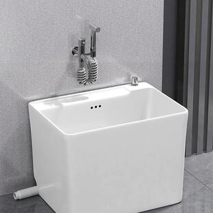 拖把池家用生拖间布池陶卫瓷大小号落款阳874台拖把盆水地池子