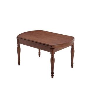 式 实木折叠餐桌家用户可伸缩圆桌餐CLT厅多功小美能复古餐桌椅组