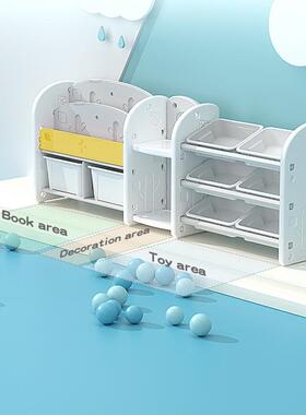 宝宝整家用书架架理柜子幼儿园多层储OUK物置物具架儿童玩收纳儿