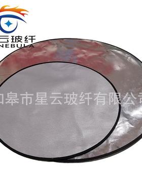 两层加厚铝箔隔热烧烤防火毯硅胶圆形垫重型防火圆盘24/32/36inch