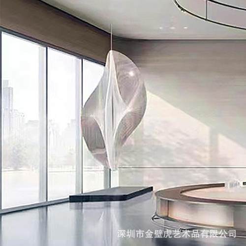 亚克力雕塑酒吧写字楼别墅客厅酒店大堂创意亚克力吊饰装置艺术品
