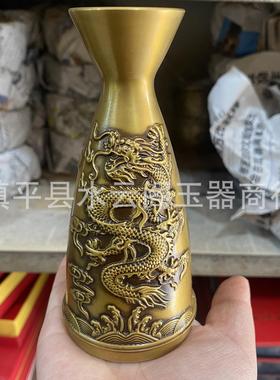 仿古铜制品 黄铜分酒器 仿古黄铜花瓶 铜器工艺品摆件 博古架摆件