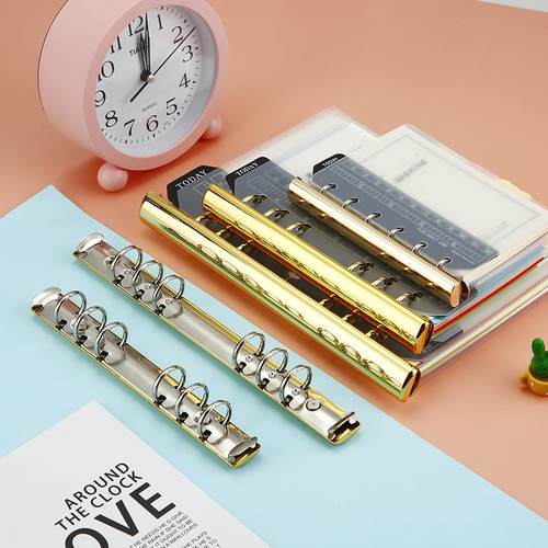 a5a6a7透明封面手账本活页本活页夹装订笔记本可拆卸扣环替换内芯