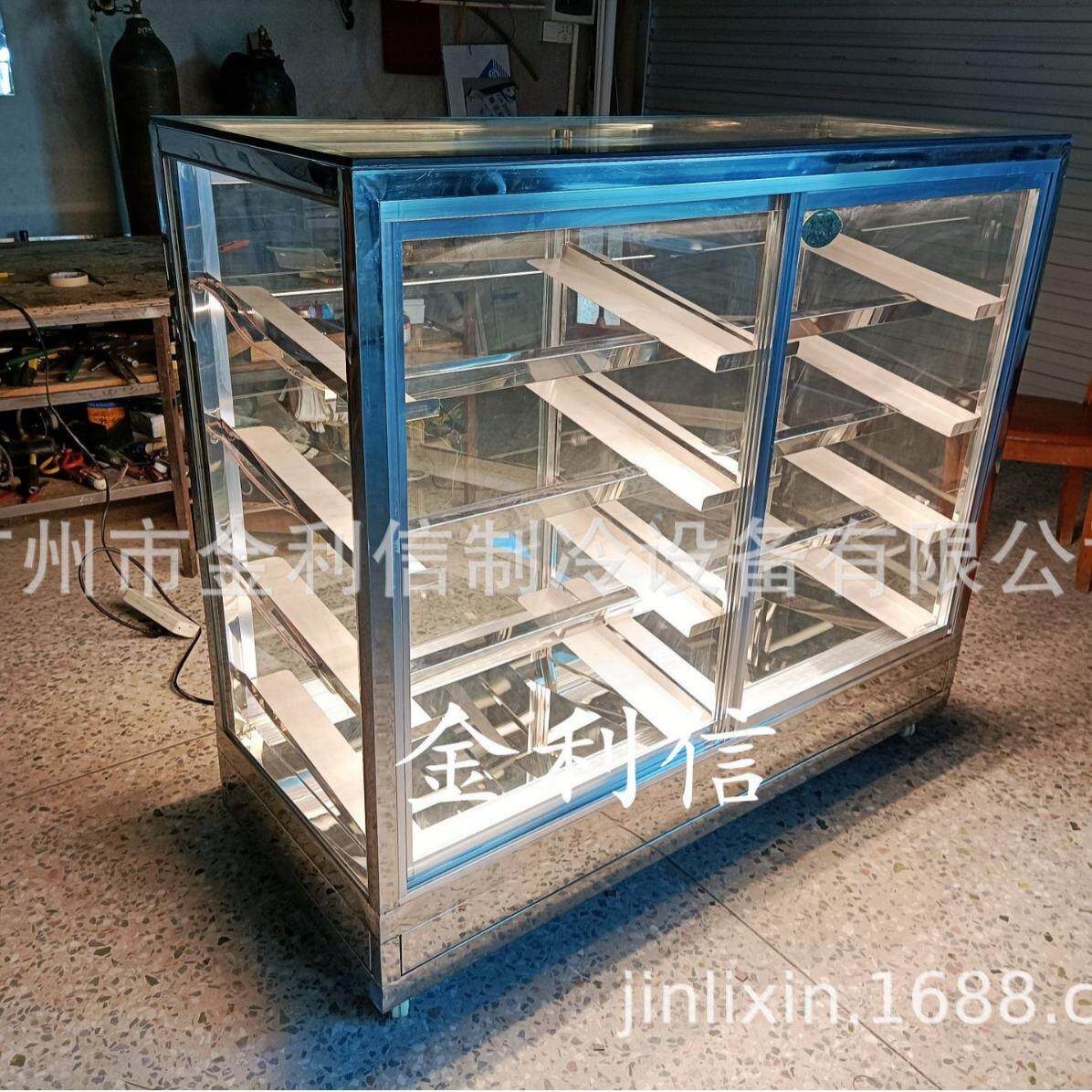 新款前后开门插盘式酥饼葡挞电热保酥展示柜菠萝包热酥陈列柜