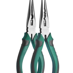 石达工具尖嘴钳电工日式多功能带弹簧6寸70121A 70123A 70124A