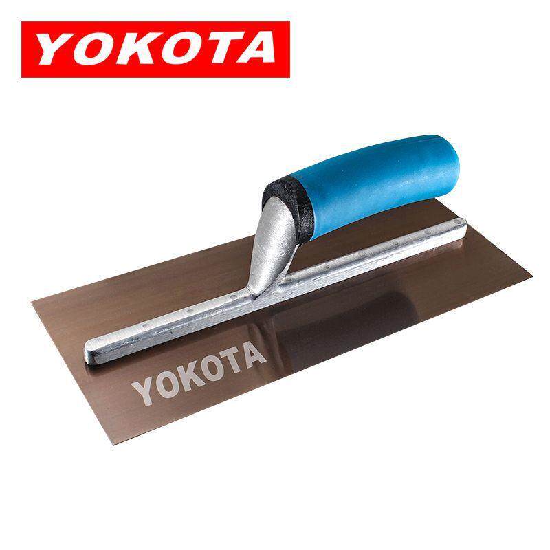 横田不锈钢收光批墙抹刀加厚泥板泥工水泥砂浆瓦工抹灰工具收光刀