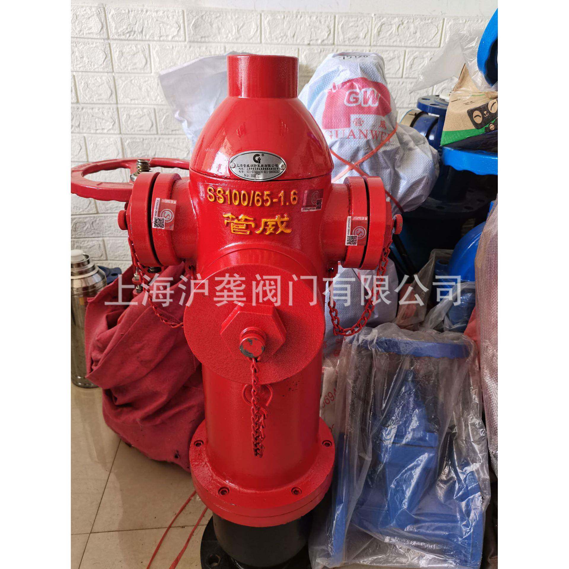 上海管威地上栓配件 顶帽 中盖 边盖 DN110 DN65 水盖