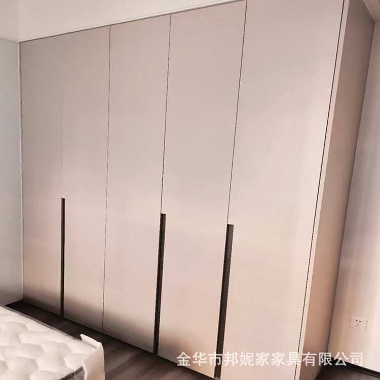 金华市邦妮家全屋定制工厂整体衣柜定做衣帽间敞开式衣柜生产厂家