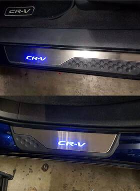 适用于 17-22款本田CRV LED带灯门槛条 CR-V迎宾踏板 door sill