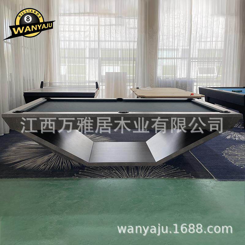 台球桌家用中式7ft8ft9ft黑八桌球案大理石钢库简约风厂家供