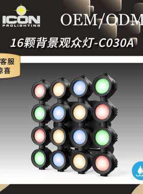 户外防水500W16颗LED大眼观众灯面光补光舞台影视灯灯光秀