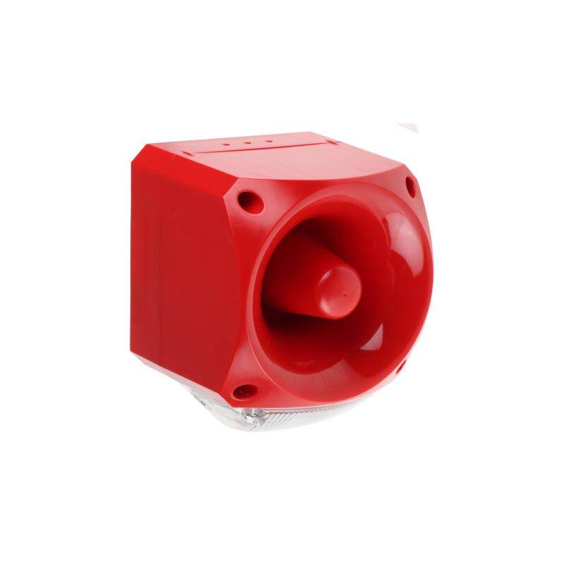 klaxon 18-980573 报警器红色灯身透明灯罩110V230V 105dB64音调