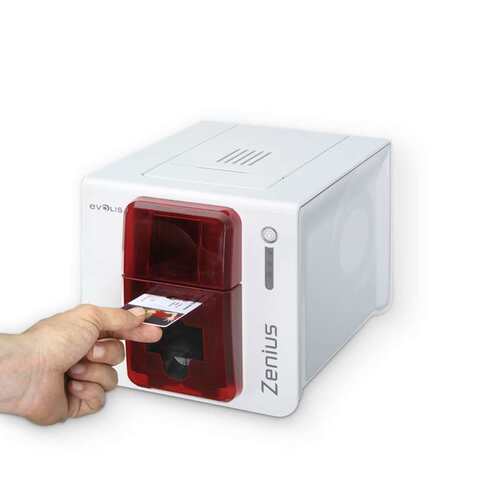 EVOLIS爱立识zenius经济型证卡打印机标识电缆 标牌PVC白卡制卡机