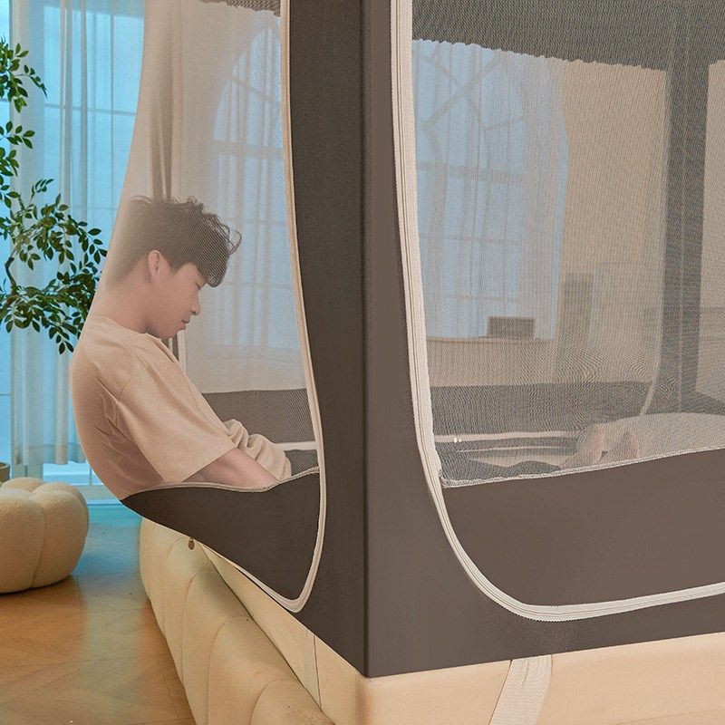 2025新款宝宝防摔蚊帐强遮光公主卧室家用床帘一体加厚支架全罩式,床上用品,蚊帐,淘宝优惠券,粉丝福利购,淘宝优惠卷