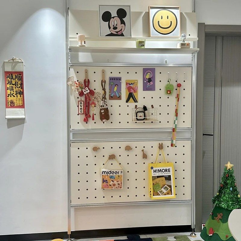 定制现代铝型材桦木海洋板收纳洞洞板顶天立地一体入户玄关挂衣架,收纳整理,收纳洞洞板,淘宝优惠券,粉丝福利购,淘宝优惠卷