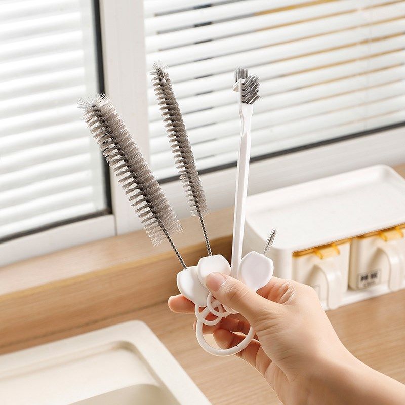 吸管刷杯刷洗杯子神器小刷子清洁刷缝隙茶壶嘴清洁刷奶瓶刷4件套,家庭/个人清洁工具,杯刷/瓶刷,淘宝优惠券,粉丝福利购,淘宝优惠卷