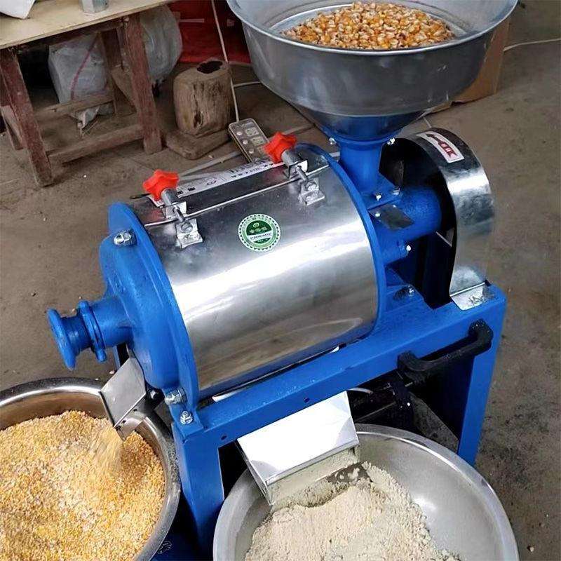 小型多功能家用磨粉机磨面粉机小麦玉米磨面机豌豆麦麸分离粉碎机