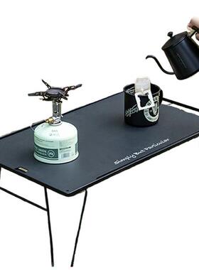 柯曼折叠轻量烧烤桌T-235 便携网桌露营置物架黑色铁桌户外拓展桌