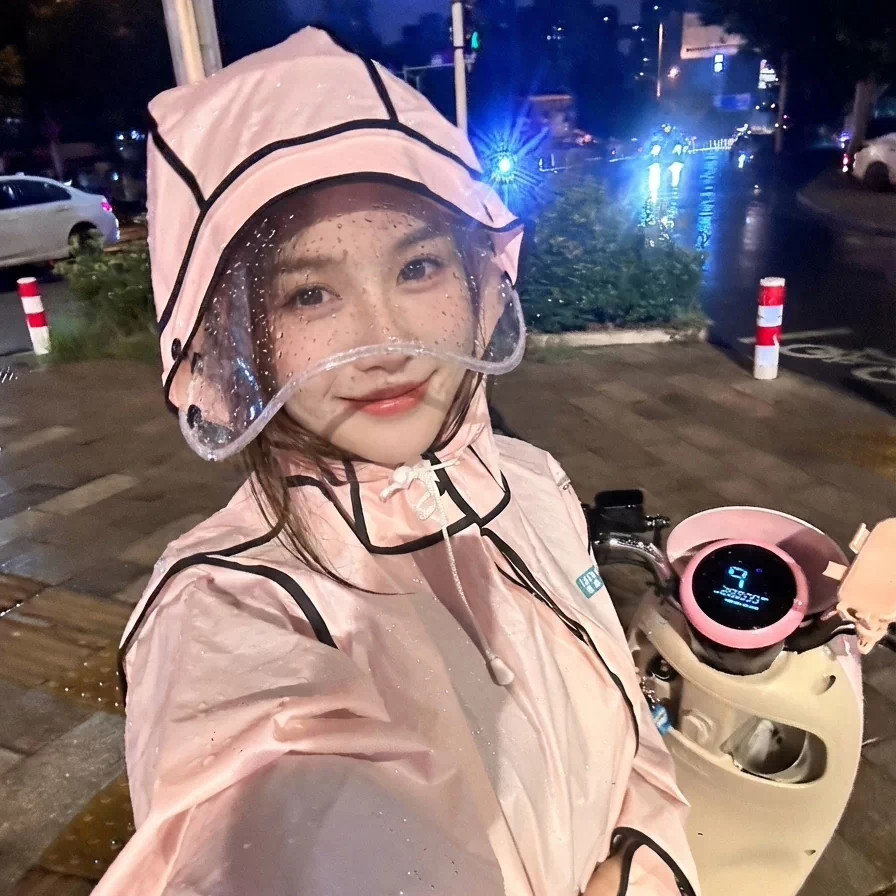 电动车雨衣成人外穿女款单人全身人车分离加大雨衣防暴加厚雨披