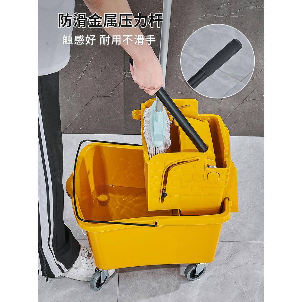 拖地商用2A8RjpGf拖水地墩车柞水洗酒店压桶拖布布榨拖车保洁把桶