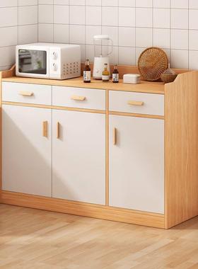 餐边厨房柜子储物柜家用备收纳柜实木色餐多功能客NOC厅茶型柜水