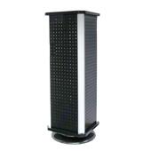 义乌热卖 台式 塑冲孔洞板饰品道具铝柜可旋CZN三面转展示架