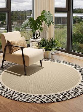 圆形椅地阳毯卧室电31984脑椅子地垫厅沙发转椅台垫子家用书房客