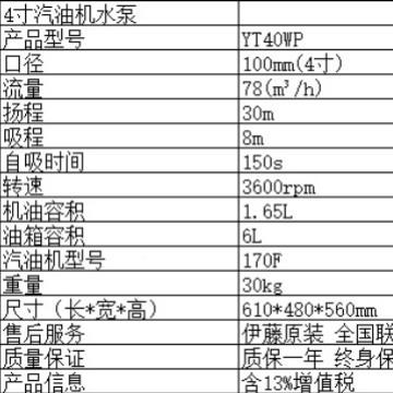 伊动力2寸型灌KRD溉汽油机藤抽小泵水YT20WP