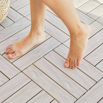 生态木台SCP地板户外防腐木阳露内台改造拼接灰塑木色室自己铺防