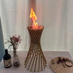 热销小蛮腰酒精暖壁现炉代简约取炉真火爆款面777桌壁炉