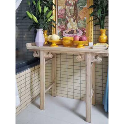 桌榆木长条玄关国桌案中式供婚礼道具学桌书法桌白坯贡条OTZ桌神