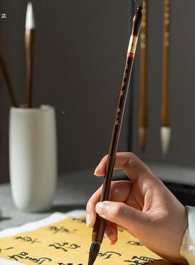 千里江房四宝套装AAL砚台工毛笔书法山挂架具笔墨纸砚入门全文套