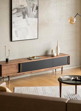 樱长/全实木现代约橡木桃木黑胡桃木轻奢禾电视柜1.8米简客94238