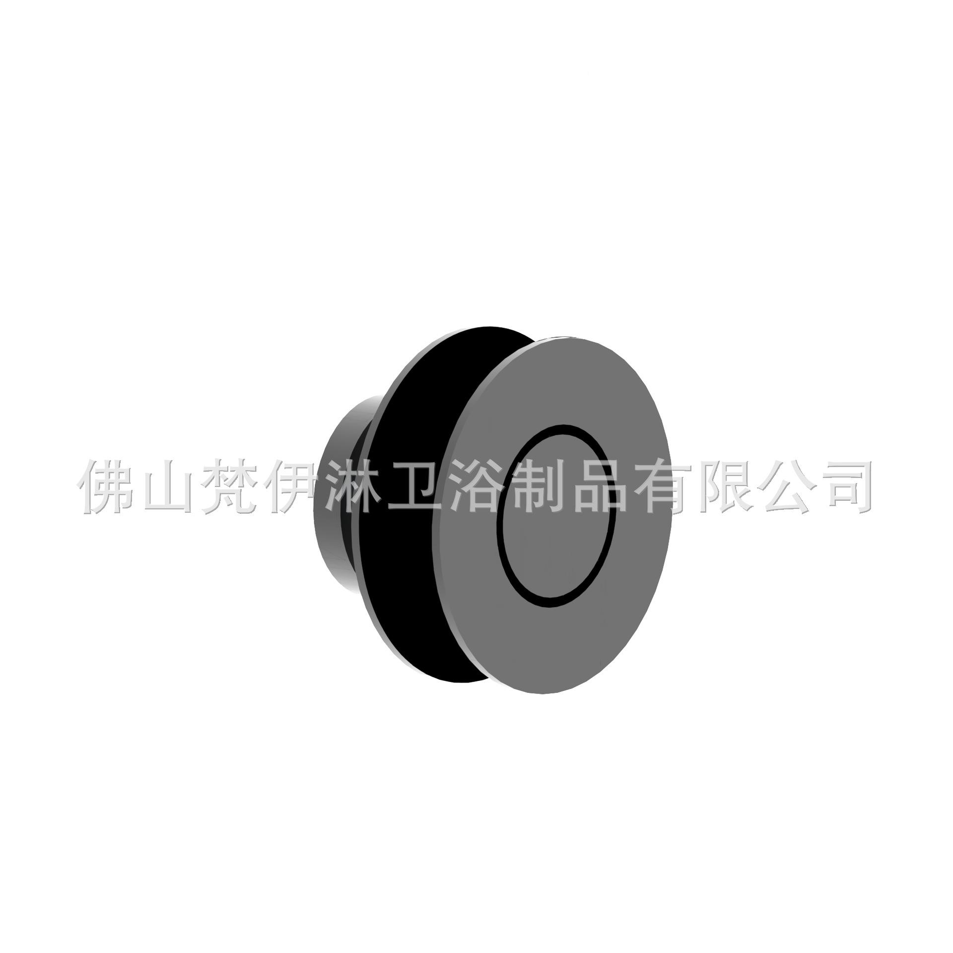 淋房玻璃移门五FG-003浴金套装浴室推门70m滑轮轨道配件拉整套带2