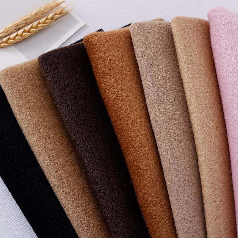 21101P+支80g100羊毛高双面呢布OHJ料秋冬大衣3外套粗纺毛呢面料